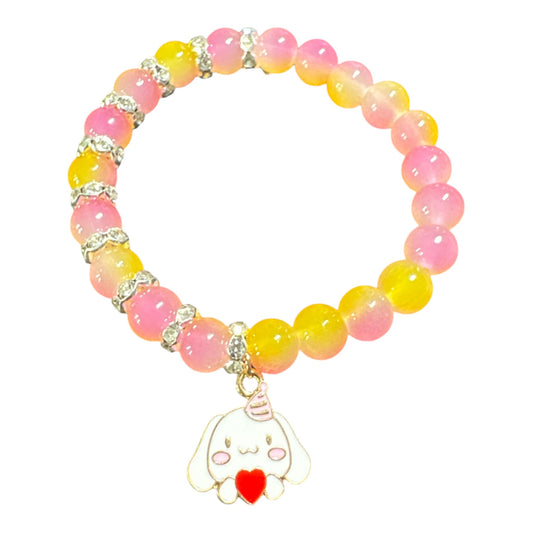 Cinnamoroll Glass Bead 8mm with Crystal 7in