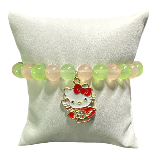 Hello Kitty Glass Bead 8mm and 7in