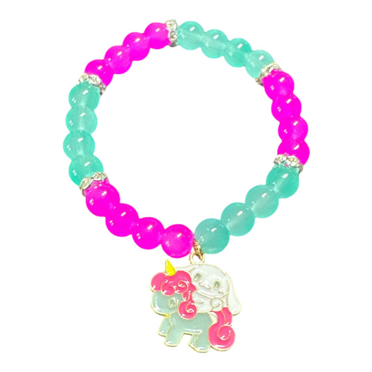 Cinnamoroll Glass Bead 8mm with Crystal 7.5in