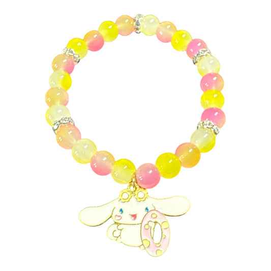 Cinnamoroll Glass Beads 8mm with Crystals 7.5in