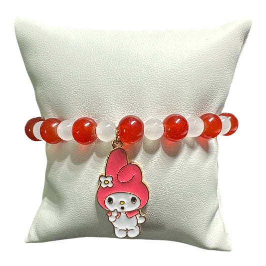 My Melody Glass Bead 8mm and 7in