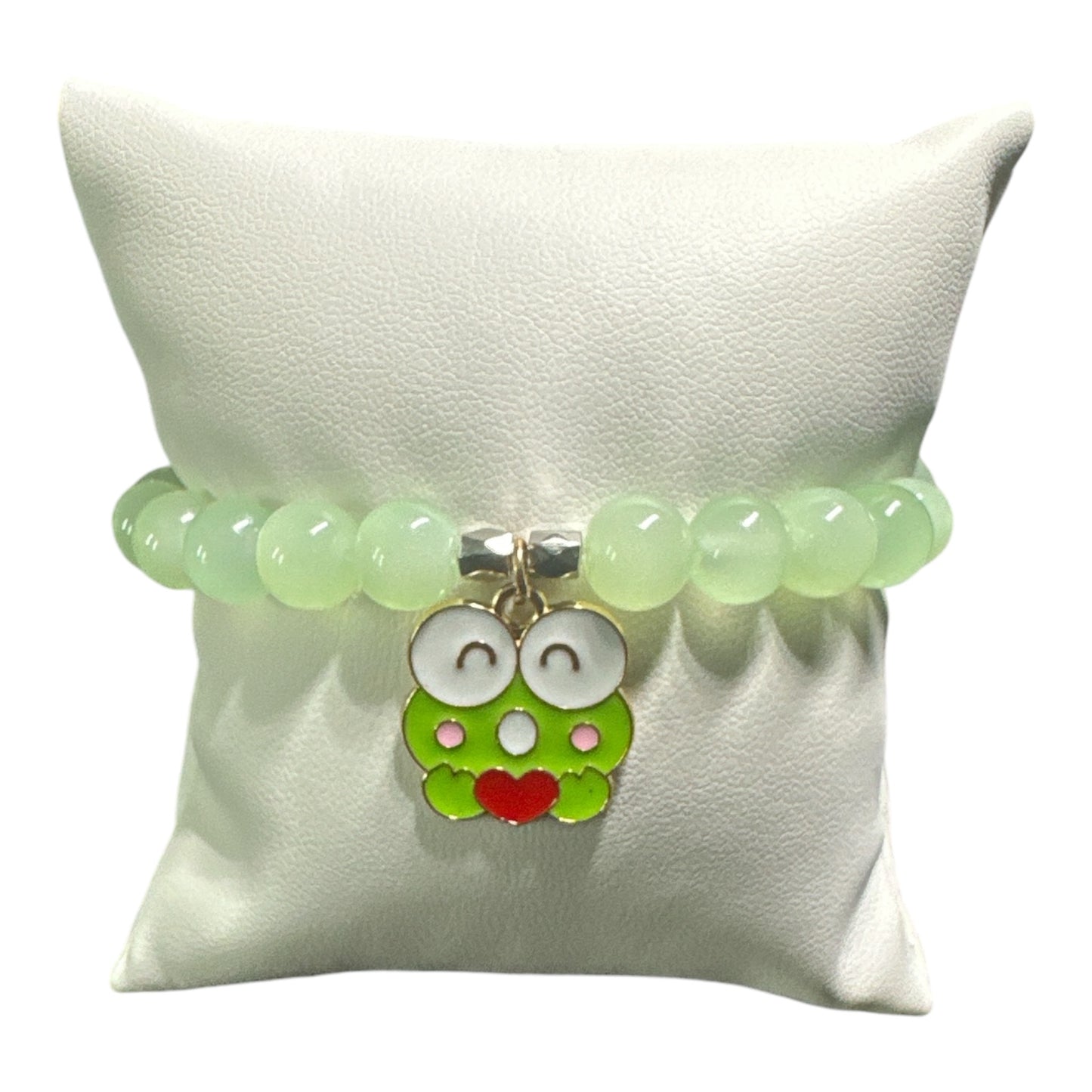 Keroppi Glass Bead 8mm and 6.5in