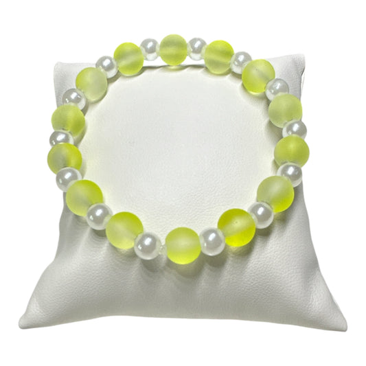 Glow in the Dark Glass Bead 8mm and 7in