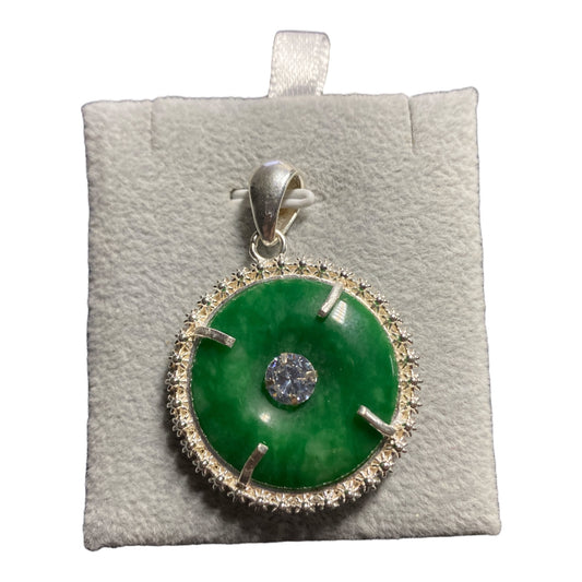 Silver Pendant Jade